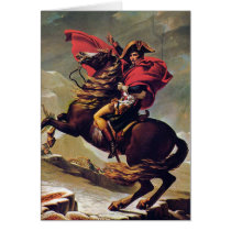 Napoleon Crossing the Saint Bernard Card