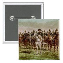 Napoleon I  and his Staff, c.1860 Pinback Button