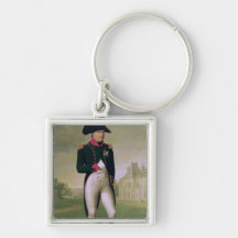 Napoleon I  in Front of the Chateau de Malmaison Key Chains