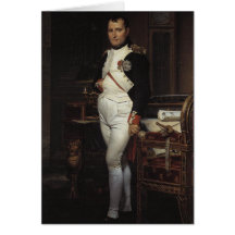 Napoleon in his Study by Jacques Louis David Greeting Cards