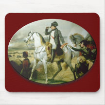 Napoleon on a horse mouse pads