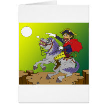 Napoleon on Rampage Extended Greeting Card
