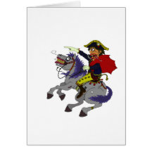 Napoleon on rampage greeting card