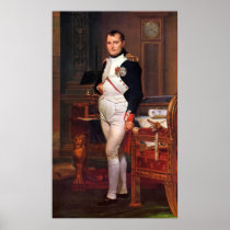 Napoleon Posing In His Study Print