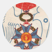 Napoleon's Legion D' Honneur medal stickers