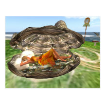 Napping Fairy Faery Postcard