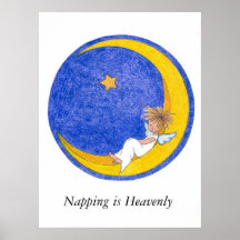 Napping is Heavenly Print