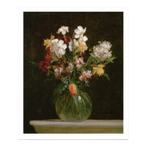 Narcisses Blancs, Jacinthes et Tulipes, 1864 posters