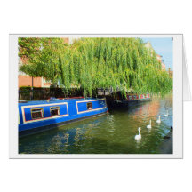 Narrow boats in Lincoln Greeting Cards