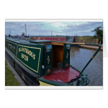 Narrowboat illustre cartes