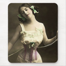 Narrowing Her Waist Mousepads