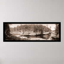 Narrows of WI Dells Photo 1900 Posters