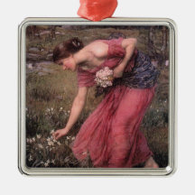 Narsissus Picking Flowers Christmas Tree Ornaments