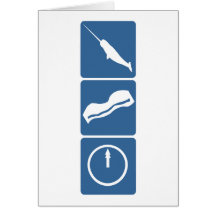Narwhal - Bacon - Midnight Card