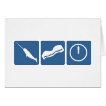 Narwhal - Bacon - Midnight Greeting Card
