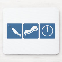 Narwhal - Bacon - Midnight Mouse Pads