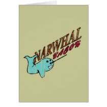 Narwhal Bacon Retro Logo