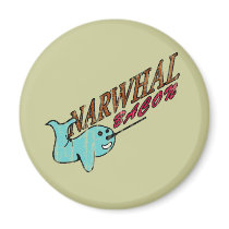 Narwhal Bacon Retro Logo