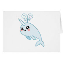 Narwhal Cutie Card