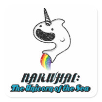 Narwhal:The Unicorn of the Sea Stickers