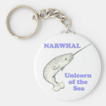 Narwhal unicorn of the sea key chains