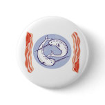 narwhal whale and bacon button