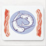 narwhal whale and bacon mousepad