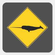 Narwhal X-ing Sign Stickers