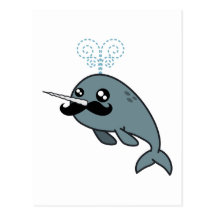 Narwhalstache Carte Postale