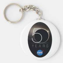 NASA 50th Anniversary Logo Keychain