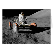 NASA Apollo 17 Lunar Roving Vehicle Card