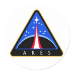 NASA Ares Rocket Logo stickers