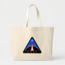 NASA Ares Rocket Logo Tote Bags