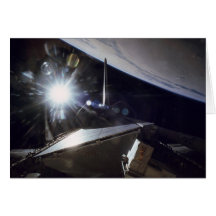 NASA - Endeavour sunburst over Earth limb Greeting Card