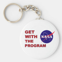 NASA Get With The Program Key Chains