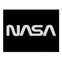 NASA Grey Worm Logo Postcards