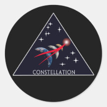 NASA Project Constellation Logo   Round Sticker