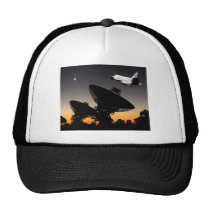 NASA SPACE SHUTTLE FLYING OVER AUSTRALIA hats