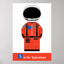 NASA Spaceman Poster