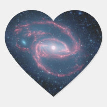 NASAs Coiled Creature of the Night Heart Sticker