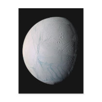 NASAs Fresh Tiger Stripes on Enceladus Post Cards