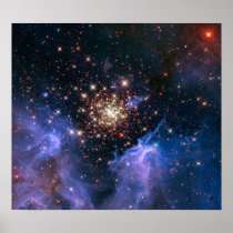 NASAs NGC3603 star cluster Posters