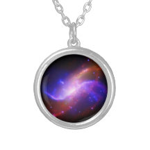 NASAs spiral galaxy M106 Custom Necklace