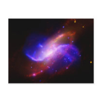 NASAs spiral galaxy M106 Post Card
