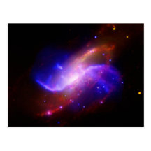 NASAs spiral galaxy M106 Post Card