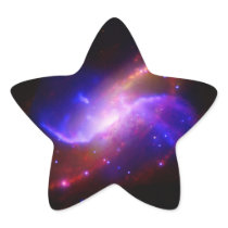NASAs spiral galaxy M106 Star Sticker