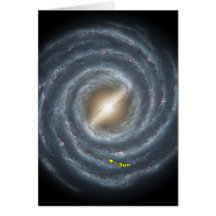 NASAs Sun in the Milky way Card