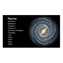 NASAs The Sun in the Milky Way galaxy Business Cards