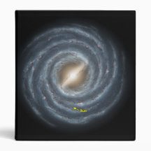 NASAs The Sun in the Milky Way galaxy Vinyl Binder
