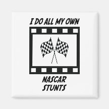 NASCAR Stunts Fridge Magnets